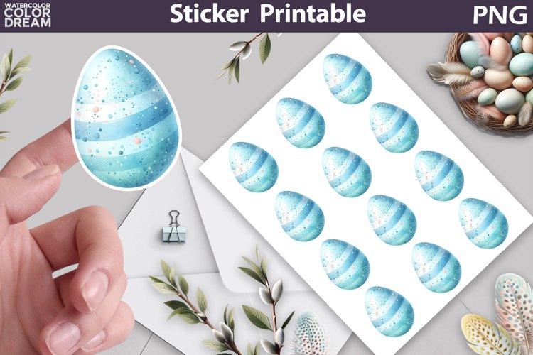 Easter Egg Sticker | Easter Sticker Printable