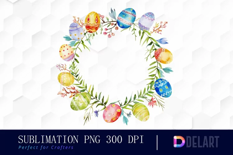 Easter Egg Wreath PNG Clipart