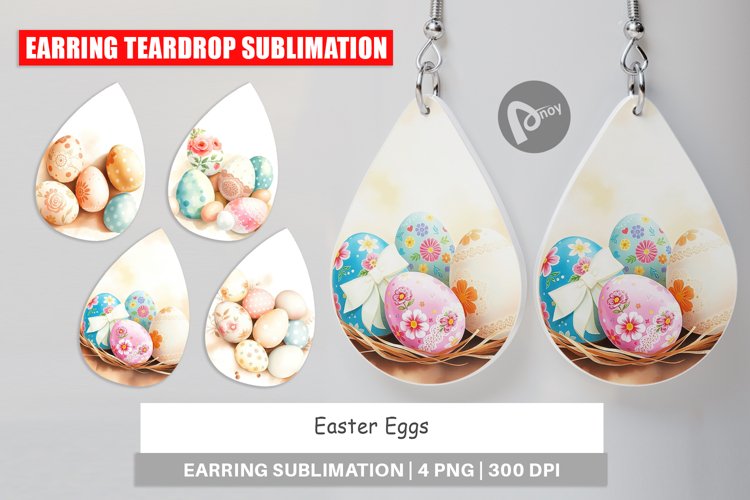 Earring Teardrop Easter Eggs example image 1