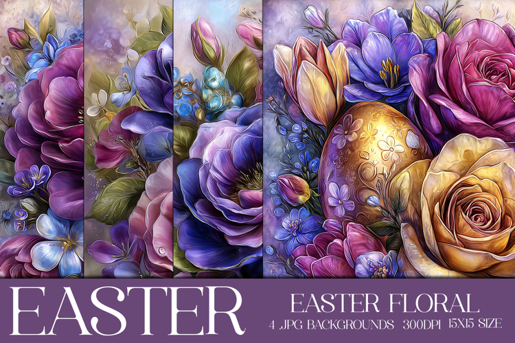 Easter Background, Easter Flowers, Spring Backgrounds, s15