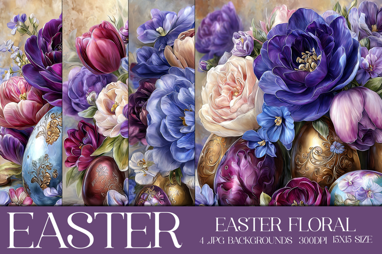 Easter Background, Easter Flowers, Spring Backgrounds, s2