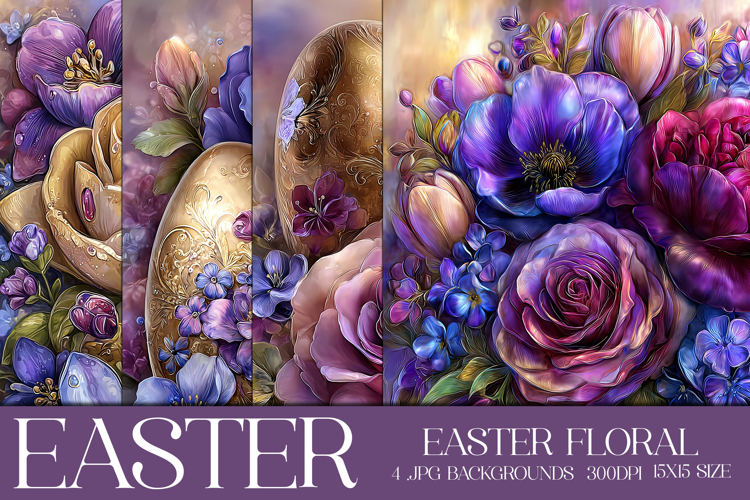 Easter Background, Easter Flowers, Spring Backgrounds, s3