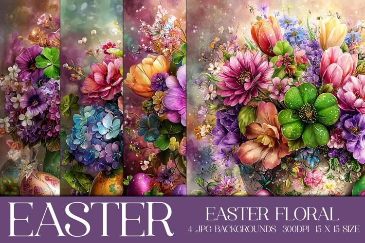 Easter Background, Easter Flowers, Spring Backgrounds, s39