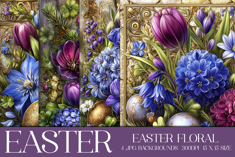 Easter Background, Easter Flowers, Spring Backgrounds, s41