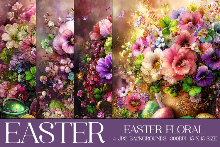 Easter Background, Easter Flowers, Spring Backgrounds, s46