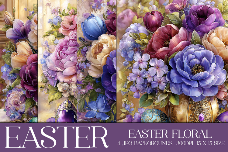 Easter Background, Easter Flowers, Spring Backgrounds, s47
