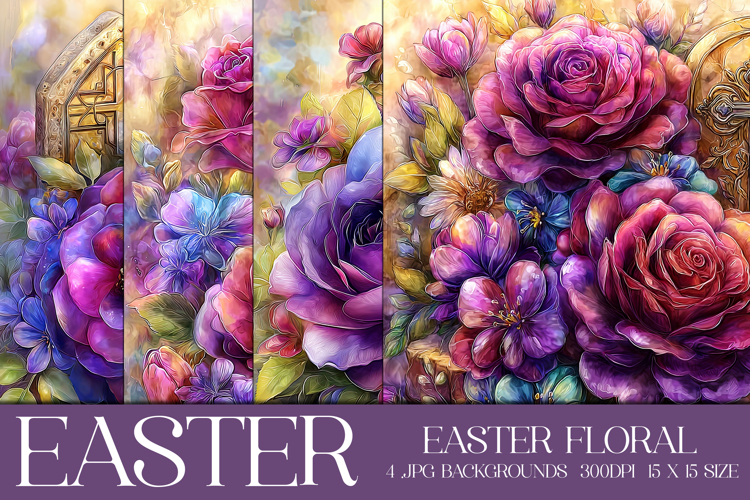 Easter Background, Easter Flowers, Spring Backgrounds, s55