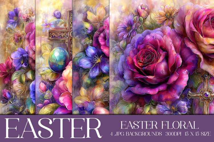 Easter Background, Easter Flowers, Spring Backgrounds, s58
