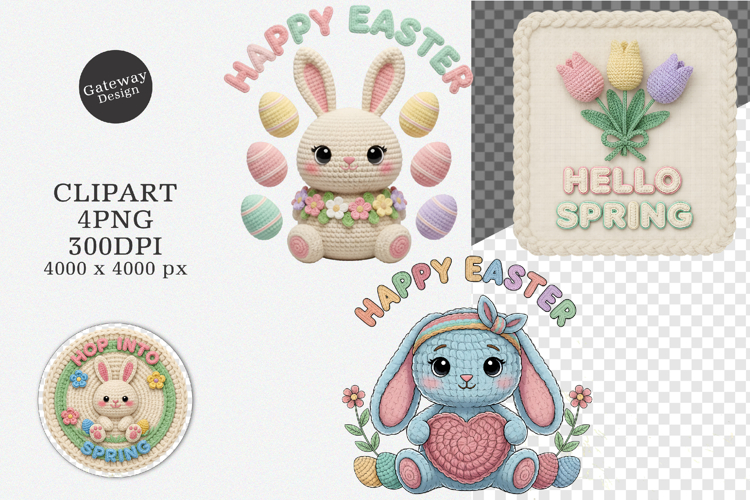 Easter Faux Yarn Clipart - Faux Yarn Easter Png