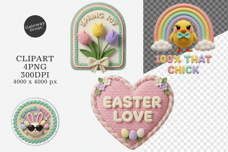 Easter Faux Yarn Clipart - Easter Faux Yarn PNG