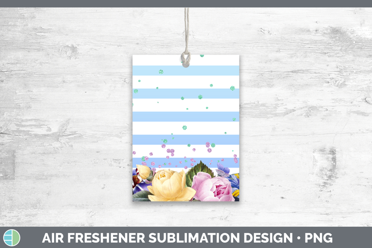 Easter Floral Air Freshener Sublimation Car Freshener Design