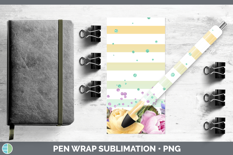 Easter Floral Pen Wrap Sublimation Pen Designs