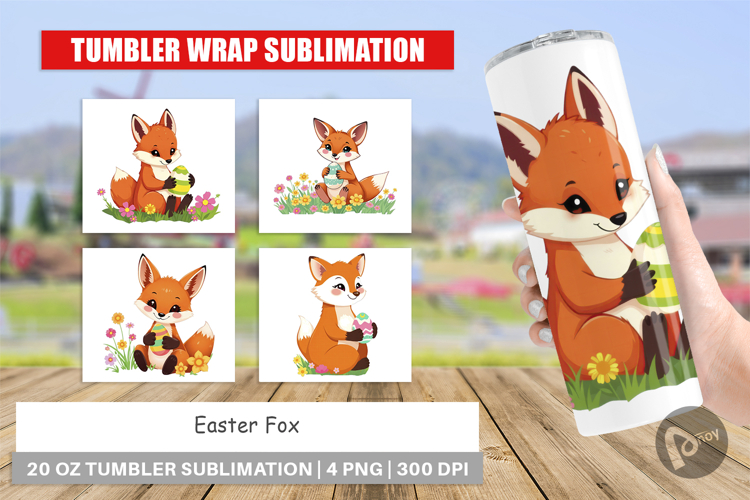 Tumbler Easter Fox