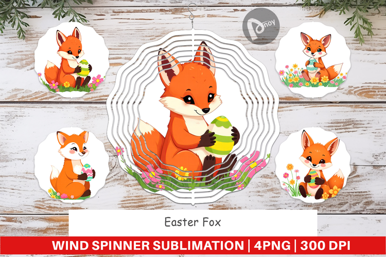 Wind Spinner Easter Fox