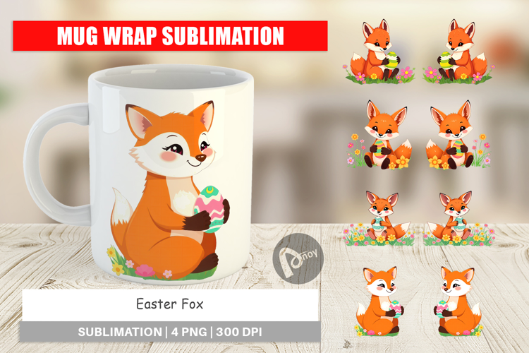 Mug Wrap Easter Fox