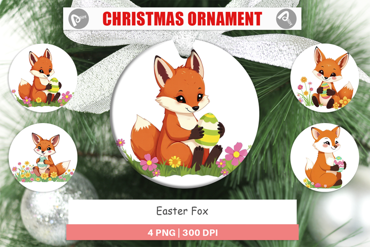 Ornament Easter Fox