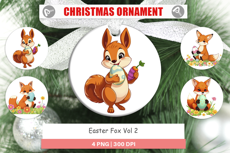 Ornament Easter Fox