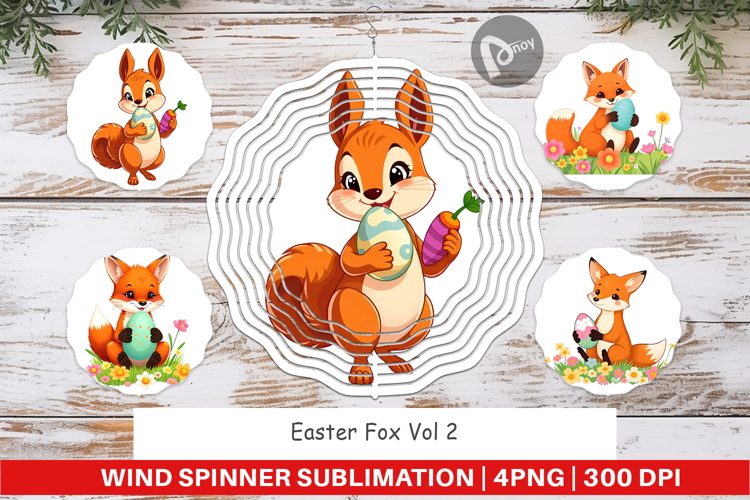 Wind Spinner Easter Fox