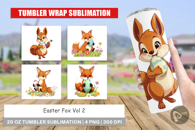 Tumbler Easter Fox