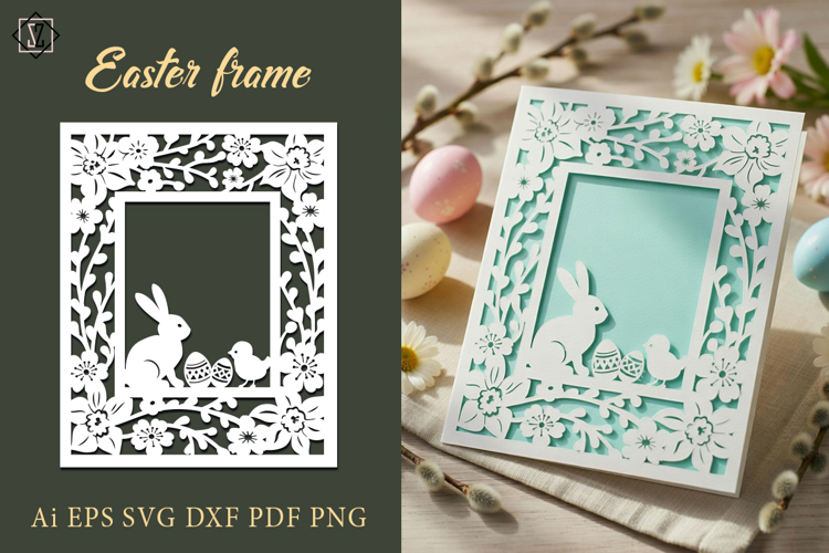 Easter Cut-Out Frame / SVG