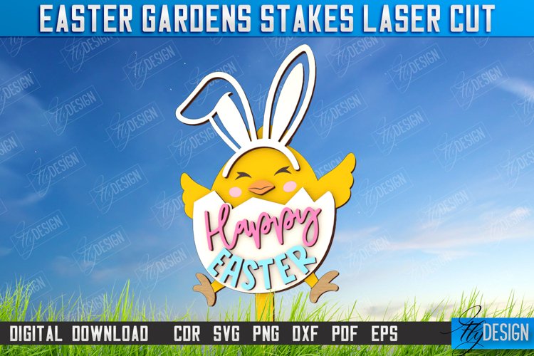 Easter Garden Stakes| Garden Decor|Lawn Stake |Easter Design