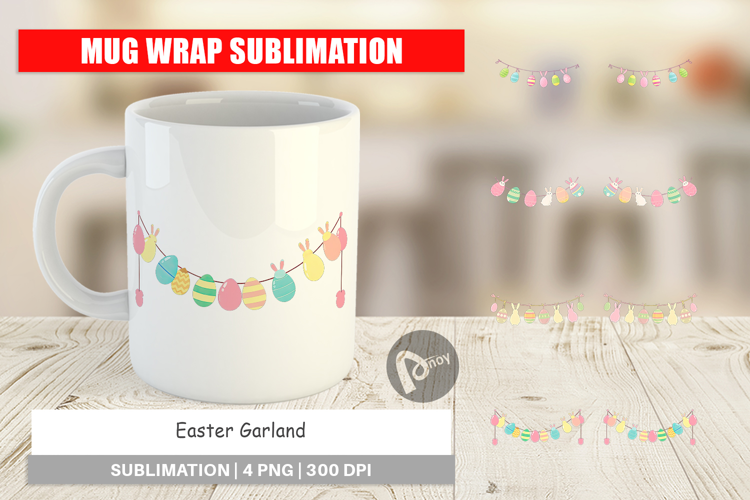 Mug Wrap Easter Garland