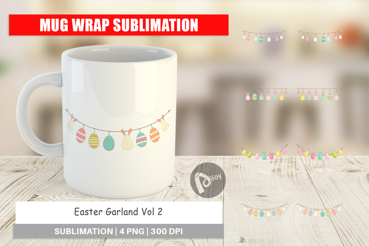 Mug Wrap Easter Garland