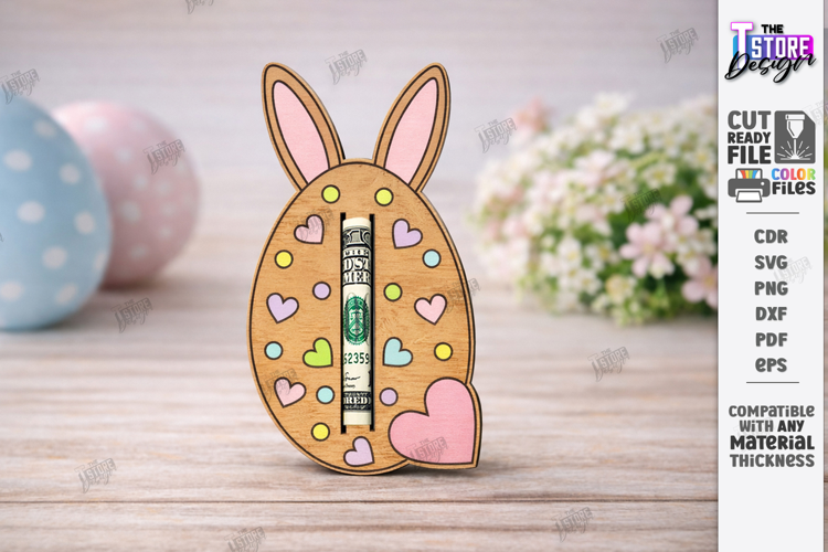Easter Money Holder Laser Cut | Spring Gift Tag | Holiday