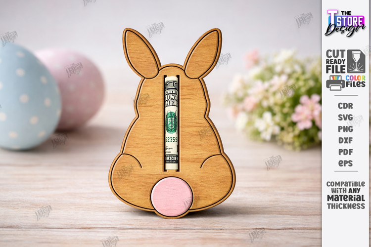Easter Money Holder Laser Cut | Spring Gift Tag | Holiday