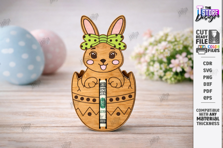 Easter Money Holder Laser Cut | Spring Gift Tag | Holiday