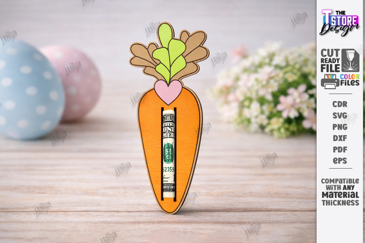 Easter Money Holder Laser Cut | Spring Gift Tag | Holiday