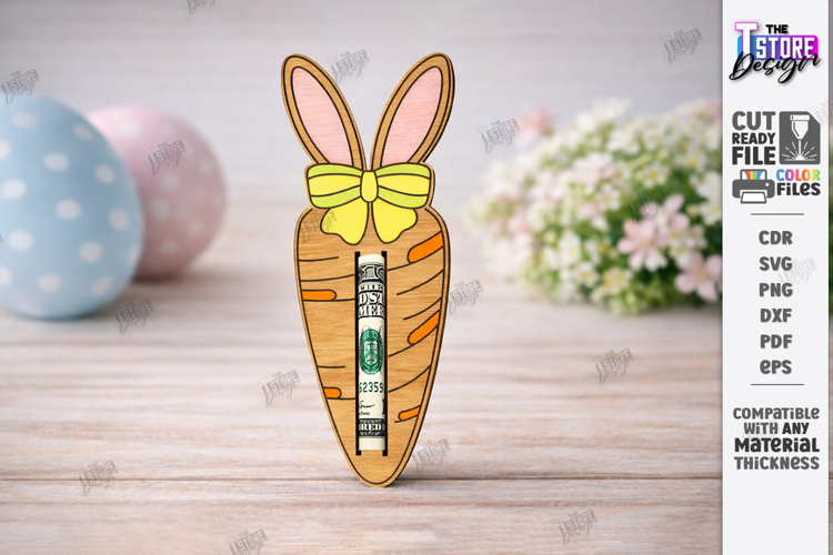 Easter Money Holder Laser Cut | Spring Gift Tag | Holiday