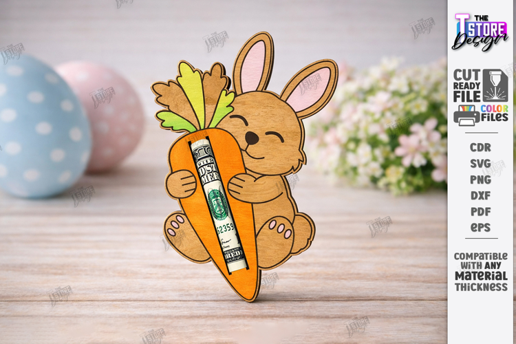 Easter Money Holder Laser Cut | Spring Gift Tag | Holiday