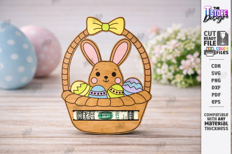 Easter Money Holder Laser Cut | Spring Gift Tag | Holiday