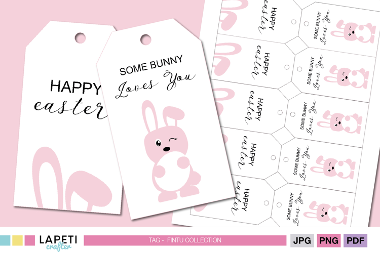 Easter Gift Tags | Printable Bunny Labels for Kids Party