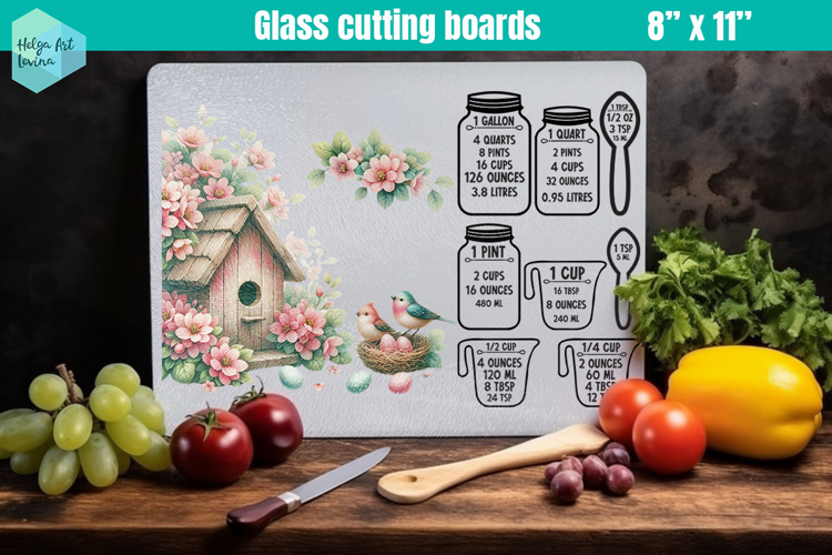 Pink Easter Glass Cutting Boards Kitchen Conversion