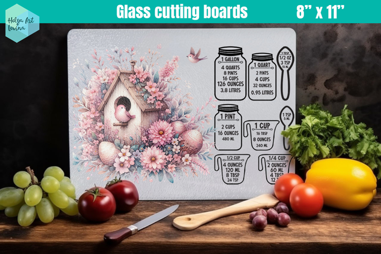 Pink Easter Glass Cutting Boards Kitchen Conversion