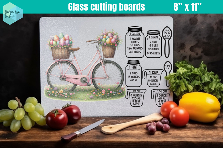Pink Easter Glass Cutting Boards Kitchen Conversion
