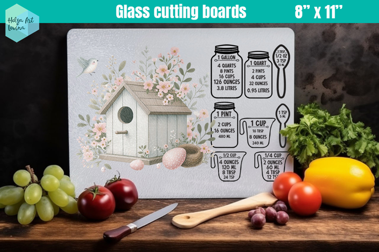 Pink Easter Glass Cutting Boards Kitchen Conversion