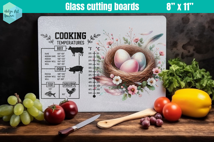 Pink Easter Glass Cutting Boards Kitchen Conversion