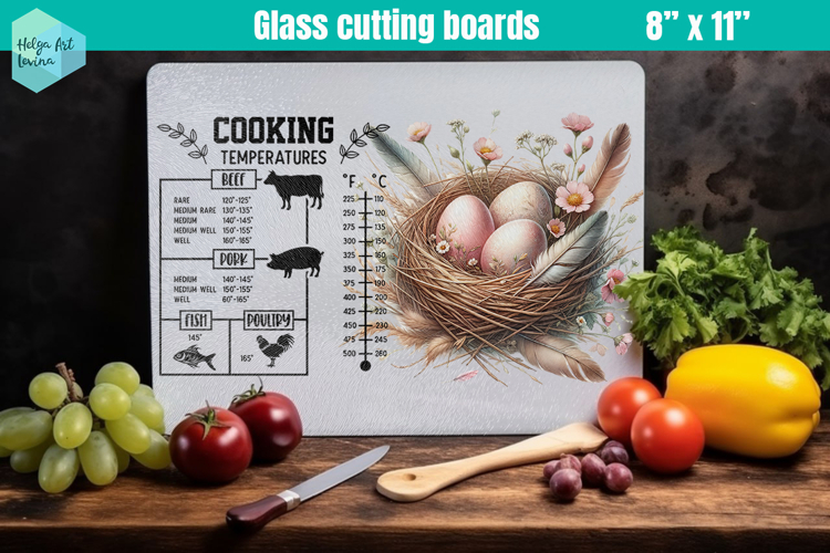 Pink Easter Glass Cutting Boards Kitchen Conversion