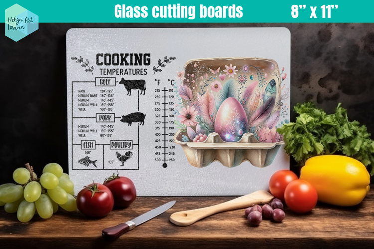 Pink Easter Glass Cutting Boards Kitchen Conversion