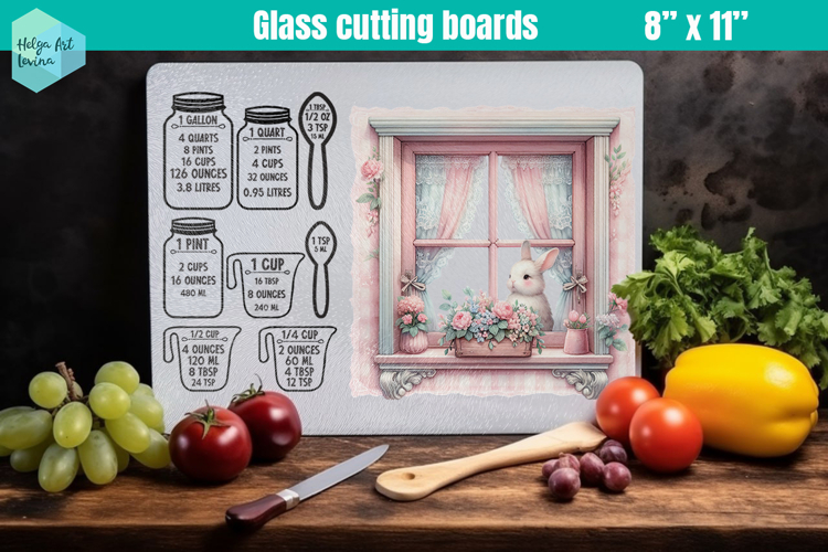 Pink Easter Glass Cutting Boards Kitchen Conversion