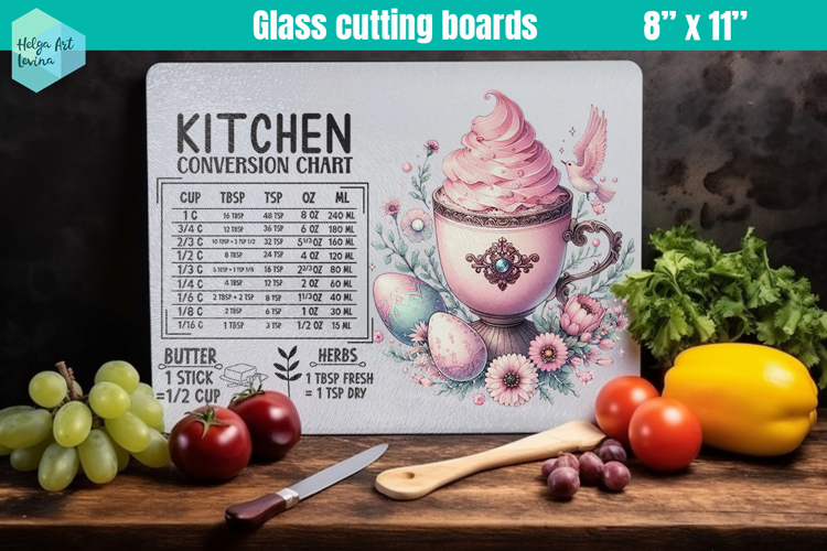 Pink Easter Glass Cutting Boards Kitchen Conversion
