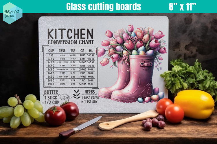 Pink Easter Glass Cutting Boards Kitchen Conversion