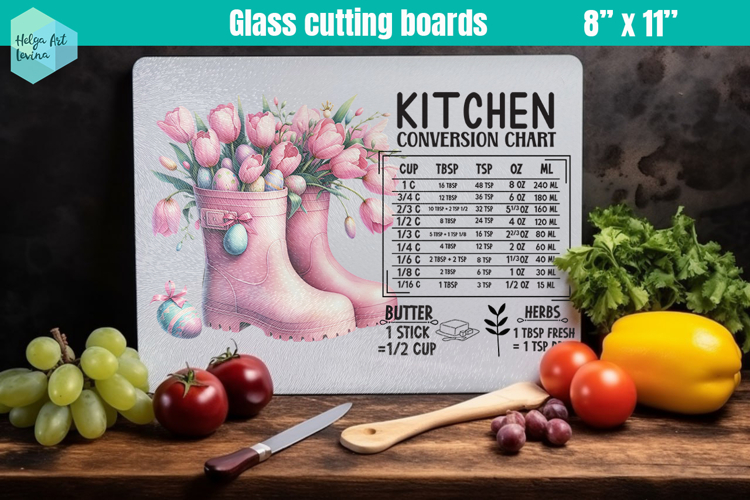 Pink Easter Glass Cutting Boards Kitchen Conversion