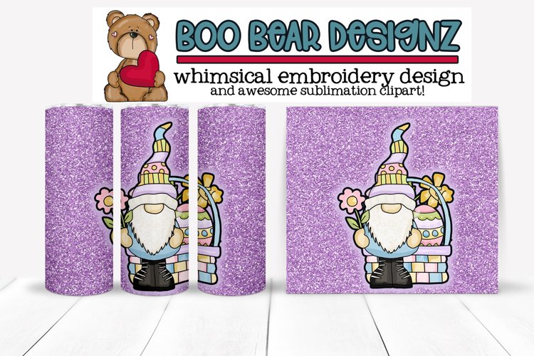 Easter basket Gnome Sublimation tumbler design