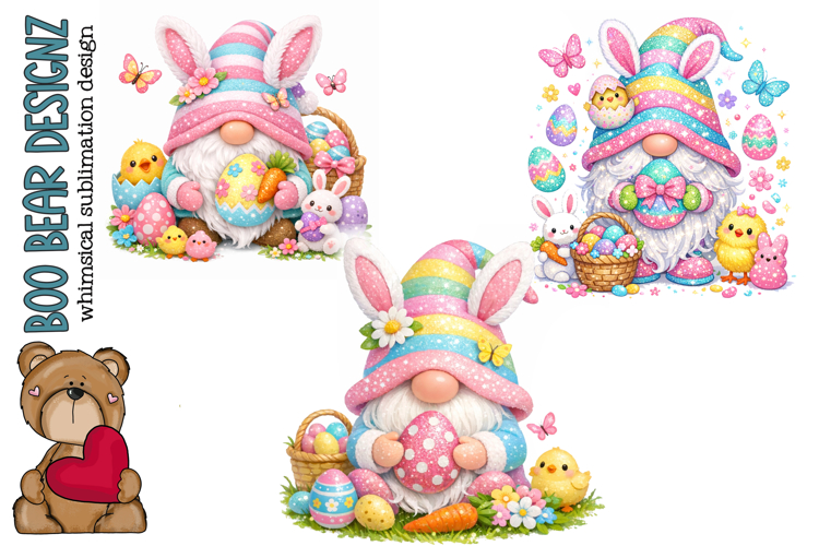 Pastel Easter Gnome, Easter Egg Hunters
