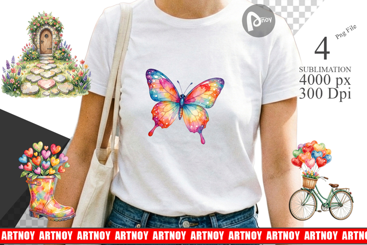 Easter Heart Garden Decor Sublimation