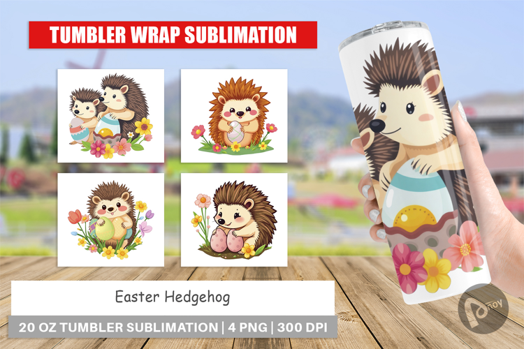 Tumbler Easter Hedgehog
